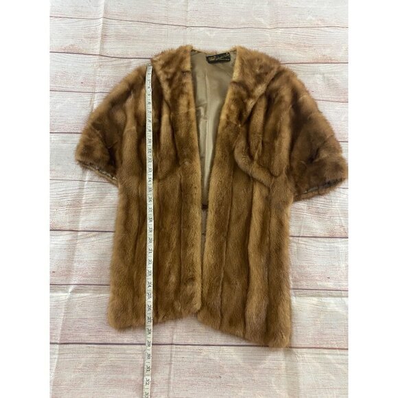 Vintage Thelanadian Fur Shop Worchester Mass Mink Fur Wrap - Medium - Picture 3 of 14